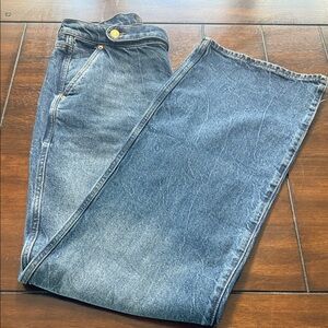 Express Women's Blue Flare Jeans